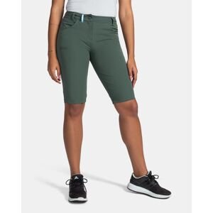 Kilpi SYLANE-W Tmavě zelená Velikost: 34 dámské outdoorové šortky