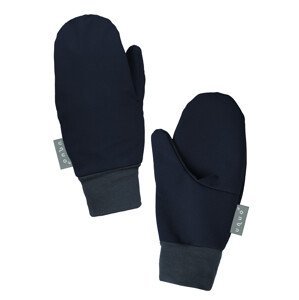 Unuo, Dětské softshellové rukavice s fleecem Tap, Tm. Modročerná Velikost: L