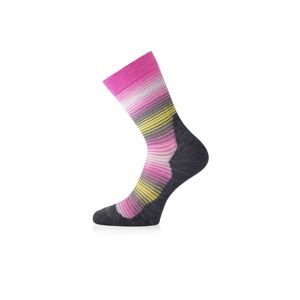 Lasting merino ponožky WLG růžové Velikost: (42-45) L