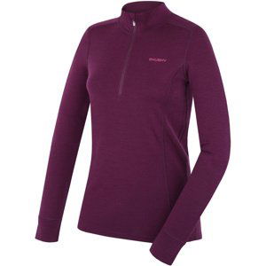 Husky Dámská merino mikina Aron Zip L deep magenta Velikost: L dámská mikina