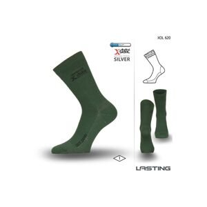 Lasting XOL 620 zelená turistická ponožka Velikost: (34-37) S ponožky