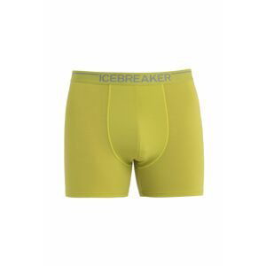 ICEBREAKER Mens Anatomica Boxers, Bio Lime velikost: M