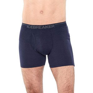 Pánské boxerky ICEBREAKER Mens Anatomica Boxers w Fly, Midnight Navy velikost: S