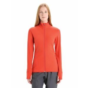 ICEBREAKER Wmns Descender LS Zip, Vibrant Earth velikost: L