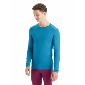 ICEBREAKER Mens 200 Oasis LS Crewe, Geo Blue velikost: S