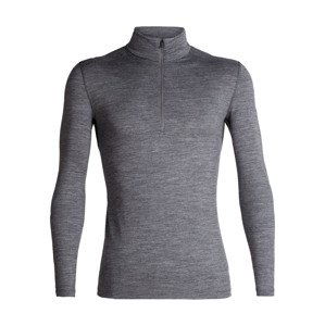 Pánské triko ICEBREAKER Mens 200 Oasis LS Half Zip, Gritstone Heather velikost: XL