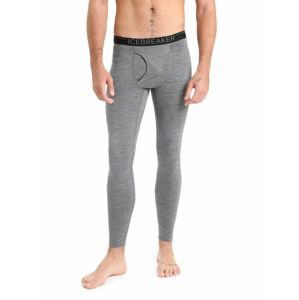 Pánské spodky ICEBREAKER Mens 200 Oasis Leggings w Fly, Gritstone Heather velikost: L