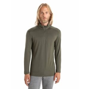 Pánské triko dlouhý rukáv  ICEBREAKER Mens 260 Tech LS Half Zip, Loden velikost: XXL