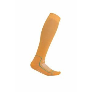Dámské merino ponožky ICEBREAKER Wmns Ski+ Ultralight OTC, Solar/Flux Green/Earth velikost: 35-37 (S)