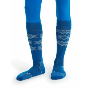 Pánské ponožky ICEBREAKER Mens Ski+ Light OTC Ski Heritage, Lazurite/Snow velikost: M