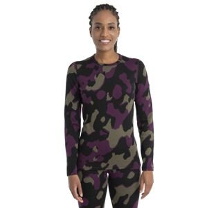 ICEBREAKER Wmns Merino 260 Vertex LS Crewe Natural Shades, Black/Loden/Nightshade velikost: L