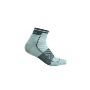 ICEBREAKER Mens Merino Run+ Ultralight Mini, Cloud Ray/Fathom Green velikost: S