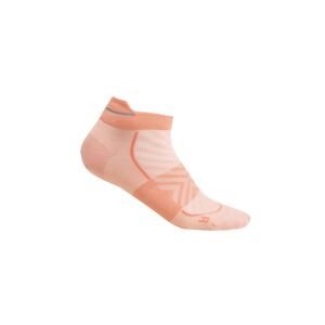 Dámské merino ponožky ICEBREAKER Wmns Merino Run+ Ultralight Micro, Glow/Tang velikost: 35-37 (S)