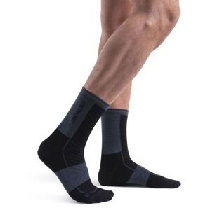 ICEBREAKER Mens Merino Run+ Ultralight Crew, Black/Graphite velikost: L