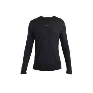 ICEBREAKER Mens Merino 125 ZoneKnit™ Energy Wind LS Tee, Black velikost: S