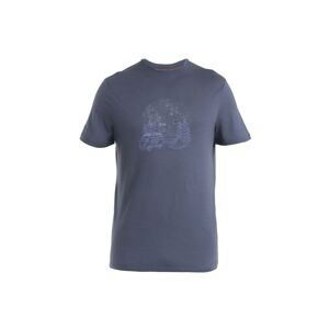 ICEBREAKER Mens Merino 150 Tech Lite III SS Tee Van Camp, Graphite velikost: L