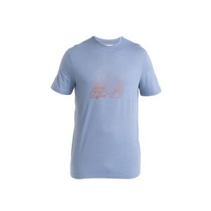 ICEBREAKER Mens Merino 150 Tech Lite III SS Tee Van Camp, Kyanite velikost: L