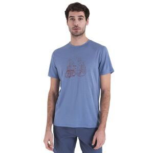 ICEBREAKER Mens Merino 150 Tech Lite III SS Tee Van Camp, Kyanite velikost: XXL