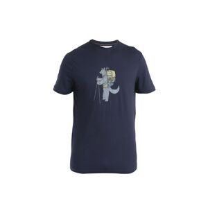 ICEBREAKER Mens Merino 150 Tech Lite III SS Tee Tech Head, Midnight Navy velikost: L