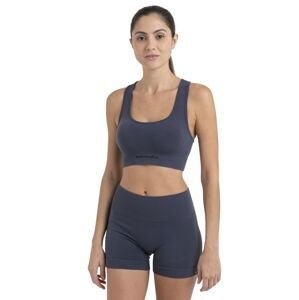 Dámská merino podprsenka ICEBREAKER Wmns Merino Seamless Active Bra, Graphite velikost: M