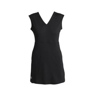 Dámské merino šaty ICEBREAKER Wmns Merino 200 Granary Sleeveless V Neck Dress, Black velikost: S