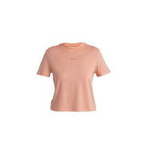 Dámské merino triko krátký rukáv ICEBREAKER Wmns Merino 150 Tech Lite III SS Crop Tee, Glow velikost: XS