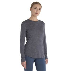 Dámské merino triko dlouhý rukáv ICEBREAKER Wmns Merino 125 Cool-Lite™ Sphere III LS Tee, Midnight Navy Heather velikost: L