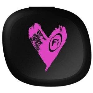 Fitness007 Pillbox (zásobník na tablety) - černá srdce F007