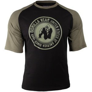 Gorilla Wear Pánské tričko Texas T-shirt Black/Army Green - XL