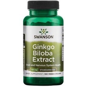 Swanson Ginkgo Biloba Extract 120 mg 100 kapslí VÝPRODEJ 3.2024