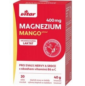 Enervit Vitar Magnézium 400 mg 20 sáčků - mango