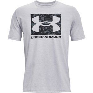 Pánské triko Under Armour ABC CAMO BOXED LOGO SS - mod gray light heather - L - 1361673-011