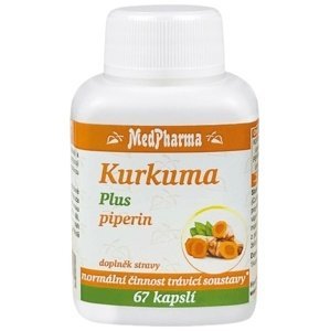 MedPharma Kurkuma Plus piperin 67 kapslí