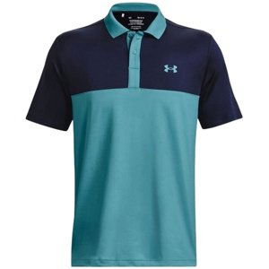 Pánské polo tričko Under Armour Perf 3.0 Color Block Polo - glacier blue - S - 1377375-433