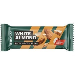 Biotech USA BiotechUSA Protein Dessert Bar 50 g - White Almond VÝPRODEJ (DMT 24.12.2023)
