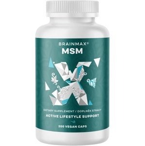 BrainMax MSM 800 mg 200 rostlinných kapslí
