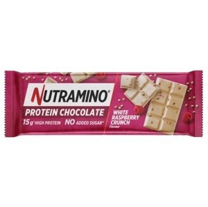 Nutramino Protein Chocolate 50 g - bílá čokoláda/maliny
