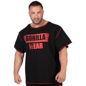 Gorilla Wear Pánske tričko Wallace Černá/Červená - XXL/XXXL