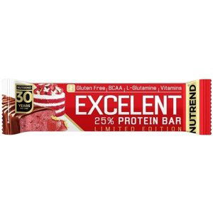 Nutrend Excelent Protein Bar 85 g - jahodový dort (limitovaná edice)