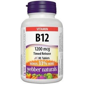 Webber Naturals Vitamin B12 1200 mcg 80 tablet