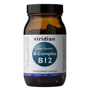 Viridian Nutrition Viridian B-Complex B12 High Twelwe® 90 kapslí
