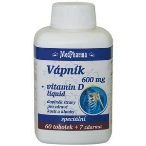 MedPharma Vápník 600 mg + Vitamín D 67 kapslí