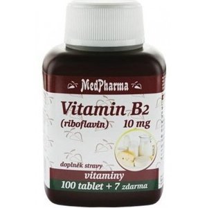MedPharma Vitamin B2 (riboflavin) 10 mg 107 tablet