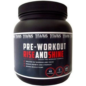 Titánus Pre-workout RISEandSHINE 600 g - ananas