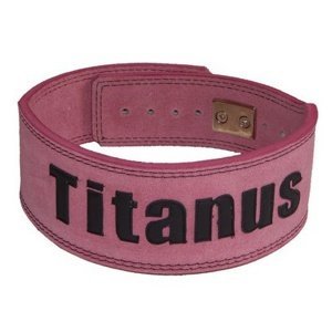 Titánus fitness opasek s pákovou přezkou růžový  - M
