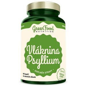 GreenFood Vláknina Psyllium 96 kapslí