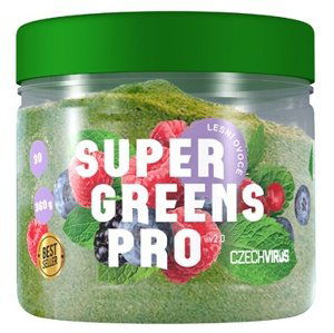 Czech Virus Super Greens PRO V2.0 360 g - lesní ovoce