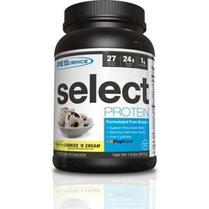 PEScience Select Protein US verze 864 g - cookies & cream + 5 x Select Protein vzorek ZDARMA