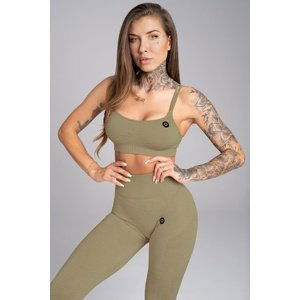 Gym Glamour Sportovní podprsenka Combat Khaki - L