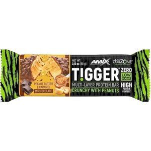 Amix Nutrition Amix Tigger Zero bar 60 g - Arašídové máslo/karamel